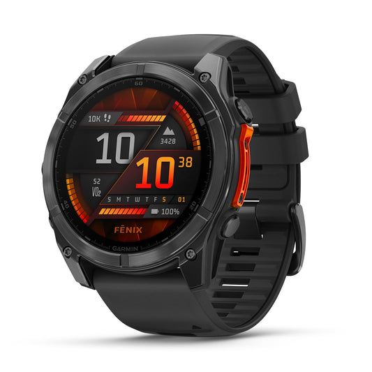 Garmin fēnix 8 51mm – Multisport-Smartwatch, 1,4" AMOLED Touch-/Tastendisplay, bis zu 29 Tage Akkulaufzeit, 80+ Sport-/Outdoor-Apps