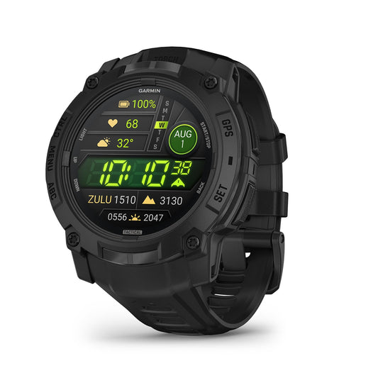 Garmin Instinct 3 Tactical 50mm AMOLED – GPS-Multisport-Smartwatch, 1,3" AMOLED-Display, bis zu 24 Tage Akkulaufzeit, 80+ Sport-Apps, Taktische Funktionen
