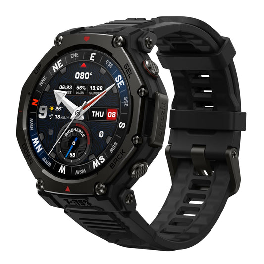 Amazfit T-Rex 3 Pro Outdoor Smartwatch 48mm Saphir-AMOLED-Display, Titan-Lünette, Dualband-GPS, Offline-Karten, 25 Tage Akku, Integ
