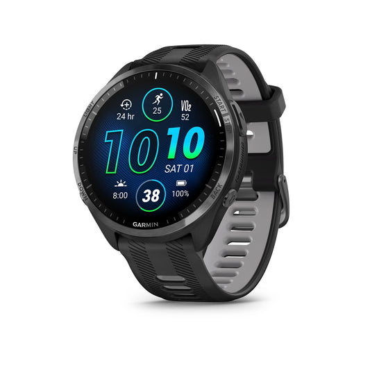 Garmin Forerunner® 965 Lauf-Smartwatch, buntes AMOLED-Display, Trainingsmessungen und Wiederherstellungsinformationen