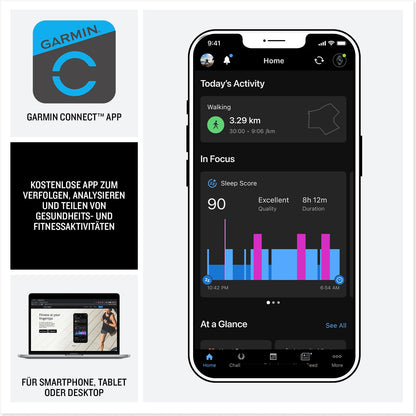 Garmin Instinct 3 Tactical 50mm AMOLED – GPS-Multisport-Smartwatch, 1,3" AMOLED-Display, bis zu 24 Tage Akkulaufzeit, 80+ Sport-Apps, Taktische Funktionen