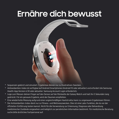 Samsung Galaxy Watch8 40mm LTE Smartwatch – Galaxy AI, Fitness & Schlaf-Coaching, Silber, 3 Jahre Garantie