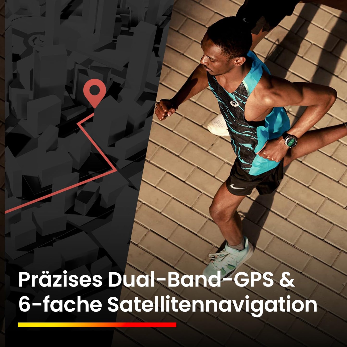Amazfit Falcon 49mm Outdoor Smartwatch mit Dual-Band GPS, Smarter Sportcoach, Trainingsvorlagen, 150 Sportmodi, Saphir-Display, Titangehäuse in Militärqualität