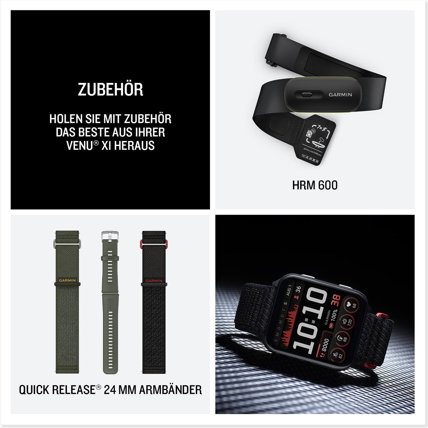Garmin Venu X1 51mm - Fitness-Smartwatch, 2" AMOLED-Display, bis zu 8 Tage Akkulaufzeit, 100+-Sport-Apps, 24/7 Health- und Wellnessfunktionen