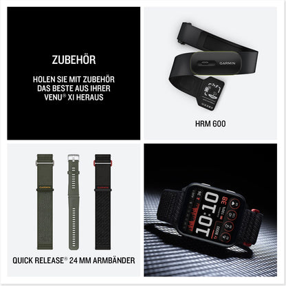 Garmin Venu X1 51mm - Fitness-Smartwatch, 2" AMOLED-Display, bis zu 8 Tage Akkulaufzeit, 100+-Sport-Apps, 24/7 Health- und Wellnessfunktionen