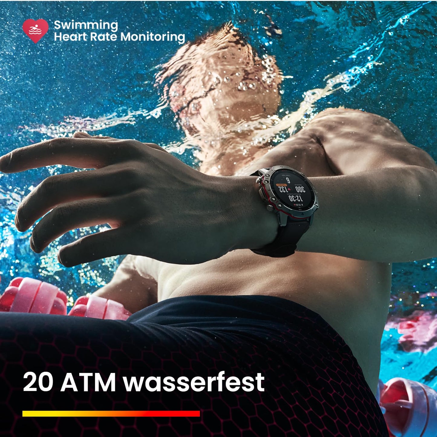 Amazfit Falcon 49mm Outdoor Smartwatch mit Dual-Band GPS, Smarter Sportcoach, Trainingsvorlagen, 150 Sportmodi, Saphir-Display, Titangehäuse in Militärqualität