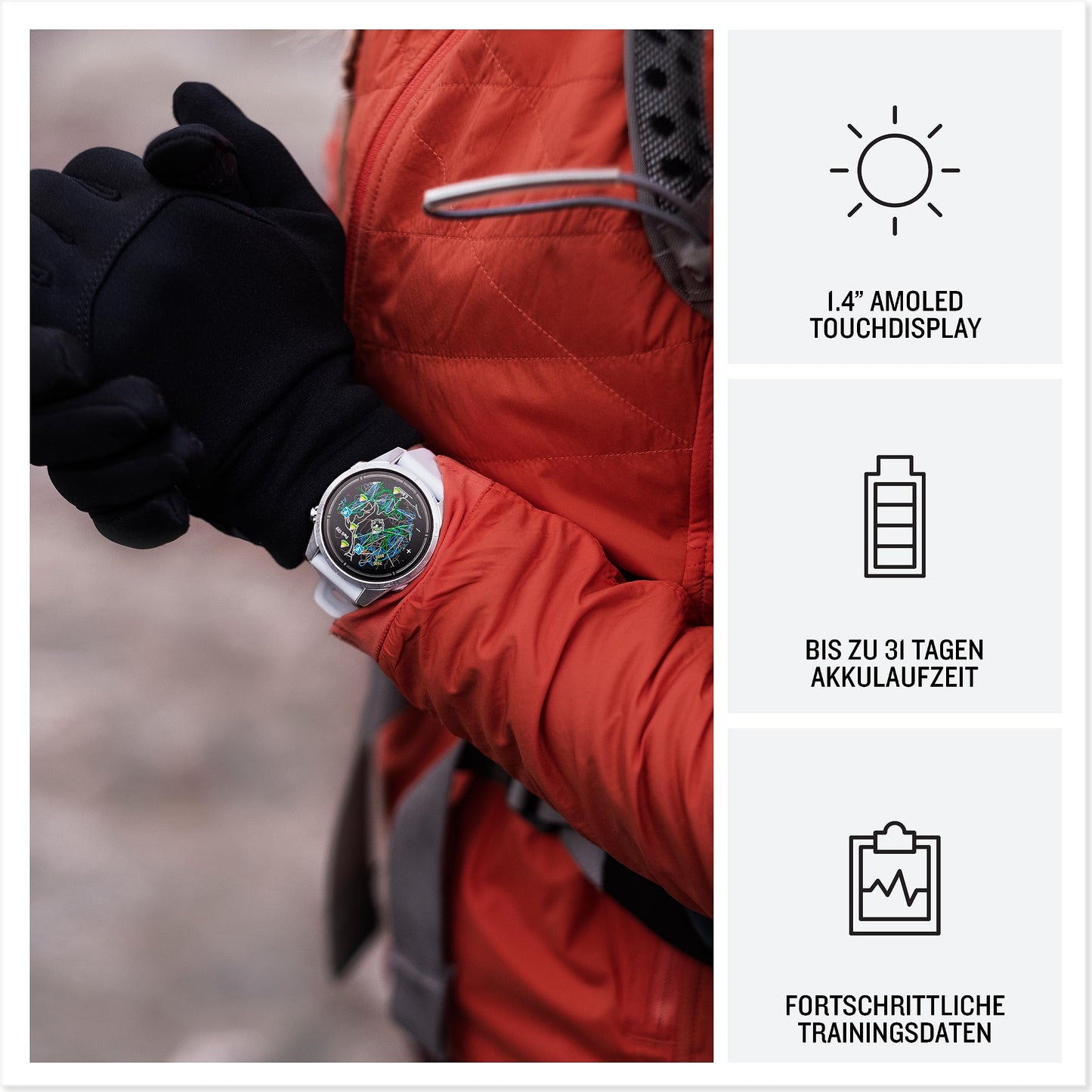 Garmin EPIX PRO 51mm – GPS-Multisport-Smartwatch mit brillantem 1,4“ AMOLED-Display und Touch-/Tastenbedienung. TOPO-Karten, 60 Sport-Apps, Garmin Music, Garmin Pay, bis zu 31 Tage Akkulaufzeit