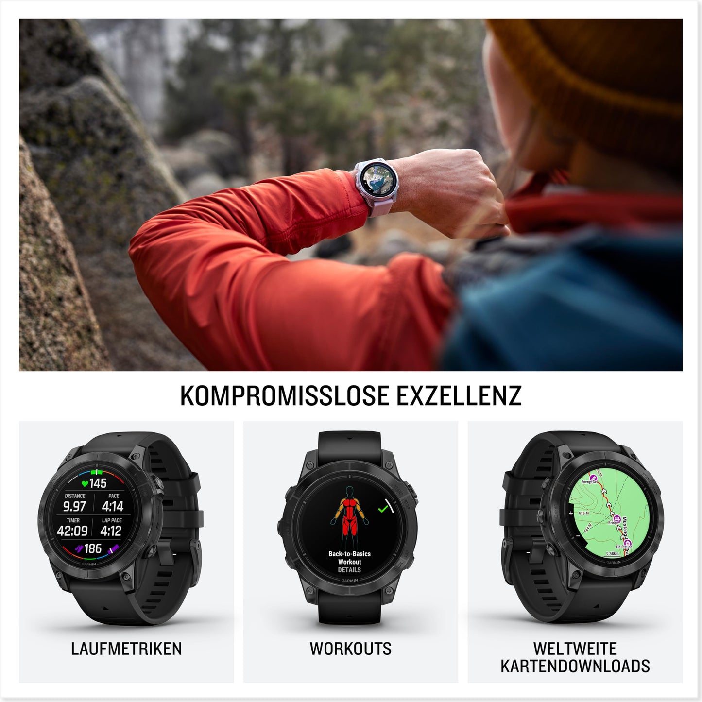 Garmin EPIX PRO 51mm – GPS-Multisport-Smartwatch mit brillantem 1,4“ AMOLED-Display und Touch-/Tastenbedienung. TOPO-Karten, 60 Sport-Apps, Garmin Music, Garmin Pay, bis zu 31 Tage Akkulaufzeit