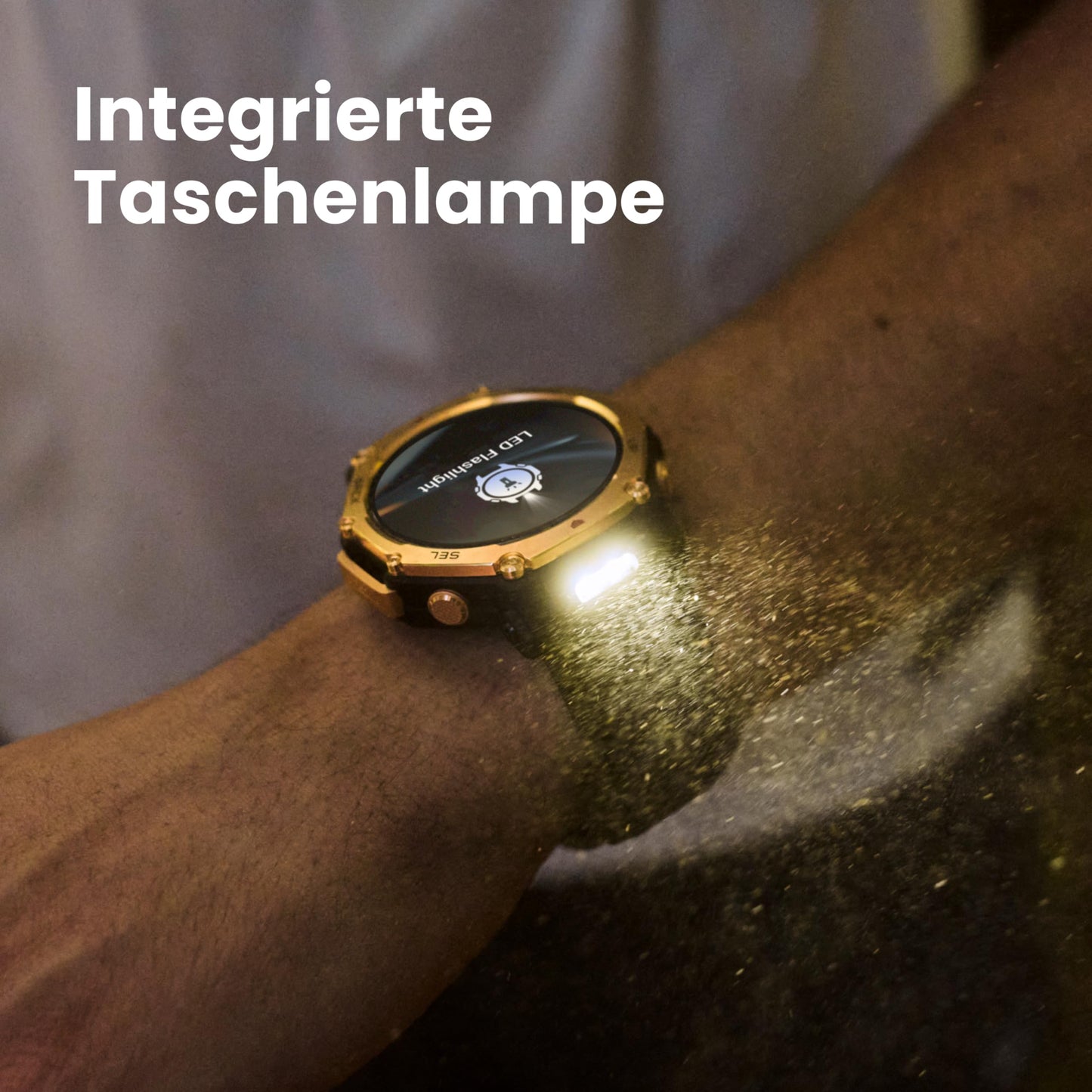 Amazfit T-Rex 3 Pro Outdoor Smartwatch 48mm Saphir-AMOLED-Display, Titan-Lünette, Dualband-GPS, Offline-Karten, 25 Tage Akku, Integ