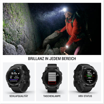 Garmin EPIX PRO 51mm – GPS-Multisport-Smartwatch mit brillantem 1,4“ AMOLED-Display und Touch-/Tastenbedienung. TOPO-Karten, 60 Sport-Apps, Garmin Music, Garmin Pay, bis zu 31 Tage Akkulaufzeit